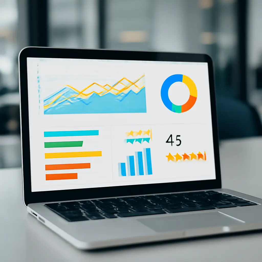 Digital dashboard showing community impact metrics and accountability scores for advocacy programs